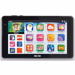 Lisciani Hi Tech Educativo Mio Tab 7” Evolution Pro, Tablette d'enfant, 5 an(s), Noir