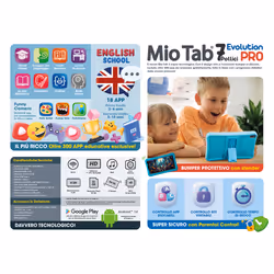 Lisciani Hi Tech Educativo Mio Tab 7” Evolution Pro Tablette d'enfant - Vue supplémentaire 4