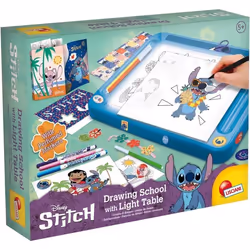 Kit de dessin - LISCIANIGIOCHI - STITCH - Table lumineuse - Modèles Feutres