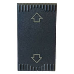 Commutateur à Bouton-poussoir 1P 10A Ave Noir Sistema 45 45353