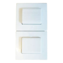 Double bouton-poussoir avec flèches Ave Banquise Sistema 45 45B56