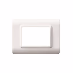 Plaque pour boîte rectangulaire AVE Tecnopolimero S44 3 modules blanc - 44PY03BPlaque en plastique pour boîte rectangulaire N ...