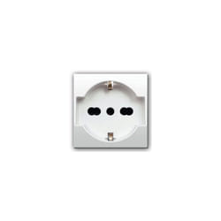 AVE - Prise Domus S44 Bipass Schuko couleur ral 9010 2P+T 16A finition brillante 1M