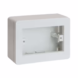 Boîte murale universelle Ave 3 Modules 44SC03 Boîte universelle IP40 couleur RAL 9010 pour le cable trunking - 3 modules - po ...