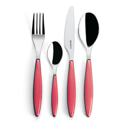 Fratelli Guzzini 23000065 services de couverts 24 pièce(s) Rouge, Acier inoxydable