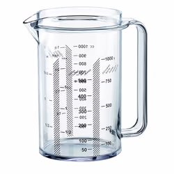Fratelli Guzzini 01320100, Carafe, 1 L, Transparent, Plastique, Italie, 13 cm