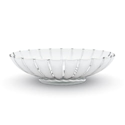 Fratelli Guzzini Grace Plastique Transparent, Blanc Ovale Plat de service