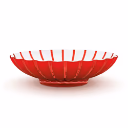 Fratelli Guzzini Grace, Plat de service, Plastique, Rouge, Transparent, Ovale, 375 mm, 305 mm