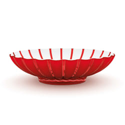 Fratelli Guzzini Grace Plastique Rouge, Transparent Ovale Plat de service