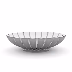 Fratelli Guzzini Grace, Coupe de fruits, Styrène méthacrylathe de méthyle, Gris, Ovale, 305 mm, 375 mm