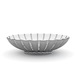 Fratelli Guzzini Grace Styrène méthacrylathe de méthyle Gris Ovale Coupe de fruits