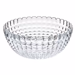 Fratelli Guzzini 2138.30 00, Saladier, Rond, Styrène méthacrylathe de méthyle, Transparent, 5 L, Tiffany