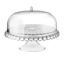 Fratelli Guzzini Tiffany Styrène méthacrylathe de méthyle Transparent Rond Plateau pour gâteau