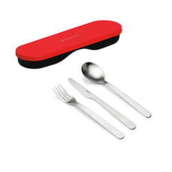 Fratelli Guzzini Store&Go services de couverts 3 pièce(s) Rouge, Acier inoxydable
