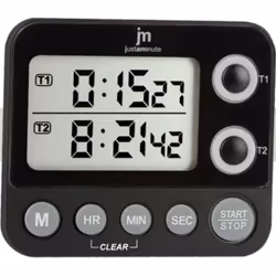 Lowell JT-5413N, Minuteur numérique de cuisine, Noir, 8970 min, LCD, 90 mm, 30 mm