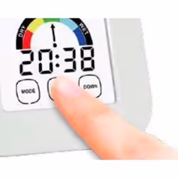 Lowell JD9038B réveille-matin Réveil numérique Blanc