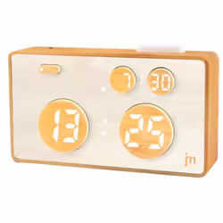 Lowell JD9532, Réveil numérique, Rectangle, Bois, AC/Batterie, 5 V, 150 mm