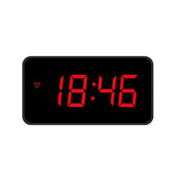 Lowell JE5112N réveille-matin Réveil numérique Noir