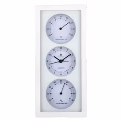 Lowell JA7071-B, Mur, Quartz clock, Rectangle, Blanc, Synthétique ABS, Adultes