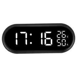 Lowell Justaminute JE5110N, Réveil numérique, Noir, 12/24h, LED, AC/Batterie, 185 mm