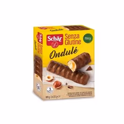 Dr. Schär Ondulé, 30 g, Chocolat, Noisettes, 549 kcal, 2292 kJ, 6,8 g, 33 g