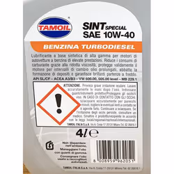 Tamoil Sint Special SAE 10W-40 huile pour moteur 4 L Voiture