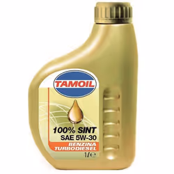 Tamoil 100% Sint SAE 5W-30, 1 L, 5W-30, Eté/hiver, Voiture, Biodiesel/Essence/Éthanol, Moteur diesel, Moteur à essence, Moteu ...