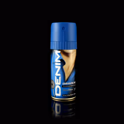 Denim Original 150ml, Hommes, Déodorant, Déodorant spray, 150 ml, Bergamote, Petitgrain, Sage, Encens à la myrrhe