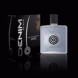 Denim Black 100ml, Hommes, 100 ml, Flacon non réutilisable, Patchouli, Bois de santal, Ambre, Labdanum, Mousse de chêne, Alco ...