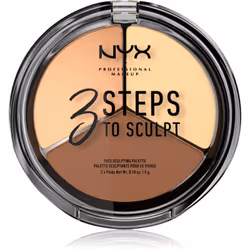 Trois étapes suffisent pour naturellement prononcer les traits de votre visage. La palette contouring NYX Professional Makeup ...