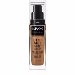 Vous recherchez un fond de teint qui résiste pendant 24 heures&nbsp;? Confiez votre peau au fond de teint Can’t Stop Won’t St ...