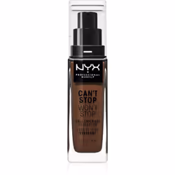 Vous recherchez un fond de teint qui résiste pendant 24 heures&nbsp;? Confiez votre peau au fond de teint Can’t Stop Won’t St ...