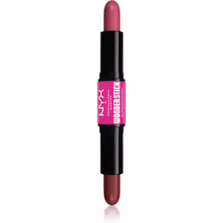 Effet bonne mine assuré ! Illuminez vos joues avec le duo de fards à joues NYX Professional Makeup Wonder Stick Blush qui met ...