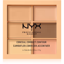 Donnez à votre peau une teinte idéale. Pour la palette correctrice et contouring NYX Professional Makeup Conceal. Correct. Co ...