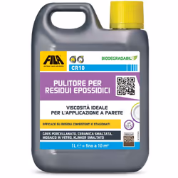 Description générale Nettoyant pour résidus époxy Fila Cr 10, un détergent liquide à haute viscosité, spécialement conçu pour ...