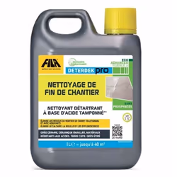Description générale Le désincrustant acide DETERDEK Pro de la marque FILA est un produit efficace pour le nettoyage de fin d ...