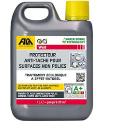 Fila - Anti-taches surfaces non polies W68 - Effet naturel - Certifié contact alimentaire - Le bidon de 1 Litre