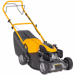 La tondeuse à gazon autotractée STIGA Collector 48 S propose une largeur de coupe de 46 cm et est équipée d'un moteur thermiq ...