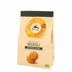 Alce Nero 217363, Biscuit, 250 g, Gluten, Rond, Oat flakes, wheat flour (contains gluten), extra-virgin olive oil (17%), cane ...
