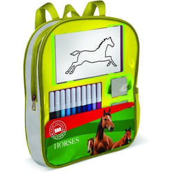 Sac à dos garni - MULTIPRINT - 24895 - 4 tampons Les Chevaux
