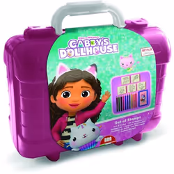 Coffret de papeterie 19 pièces fille Multiprint Gabbys Dollhouse