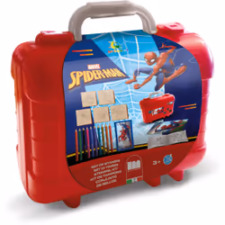 Multiprint Travel set valigetta in plastica Spiderman, Kit de tampons pour enfants, 3 an(s), Non toxique, Multicolore