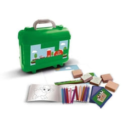 Travel Set - MULTIPRINT - 42924 - 5 tampons La Ferme 10 crayons