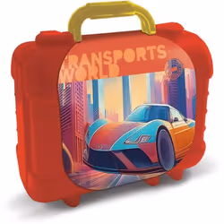Travel Set - MULTIPRINT - 42930 - 5 tampons Les Transports 10 crayons