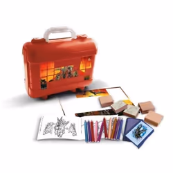 Travel Set - MULTIPRINT - 42975 - 5 tampons Jurassic World 10 crayons