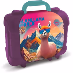 Travel Set - MULTIPRINT - 42988 - 5 tampons Lama 10 crayons
