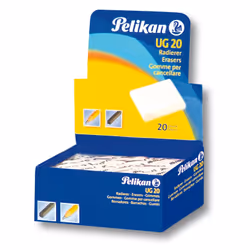 Pelikan 0ARM20, Caoutchouc, Blanc, Présentoir d'affichage, 20 pièce(s)