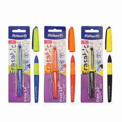 Stylo roller effaçable - Pelikan - 24007122 - Ergonomique - Rechargeable - Encre noire
