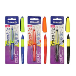 Stylo roller effaçable - Pelikan - 24007122 - Ergonomique - Rechargeable - Encre noire