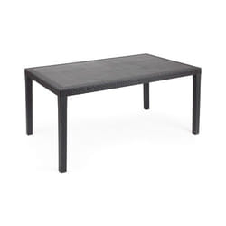 Table a manger table de picnic table d'exterieur table de jardin prince anthracite 150x90xh72cm - Anthracite